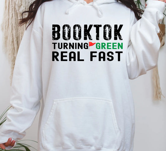 "Booktok Turning Red Flags Green" Unisex Hoodie Bookish Goods - TBRaring