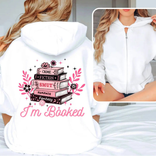 I'm Booked Unisex heavy blend zip hoodie - TBRaring