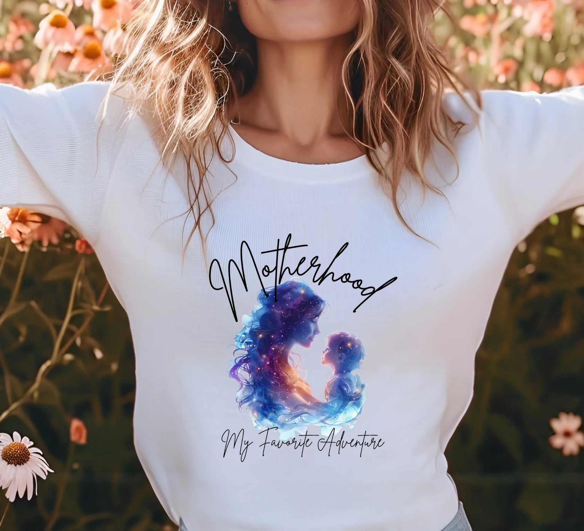 "Motherhood My Favorite Adventure" Short - Sleeve Unisex Bookishly T-Shirt - TBRaring