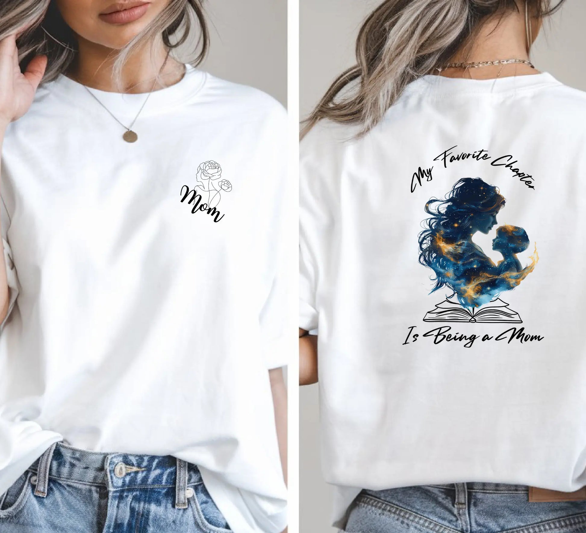 "My Favorite Chapter is Being a Mom" Short - Sleeve Unisex Bookishly T-Shirt - TBRaring
