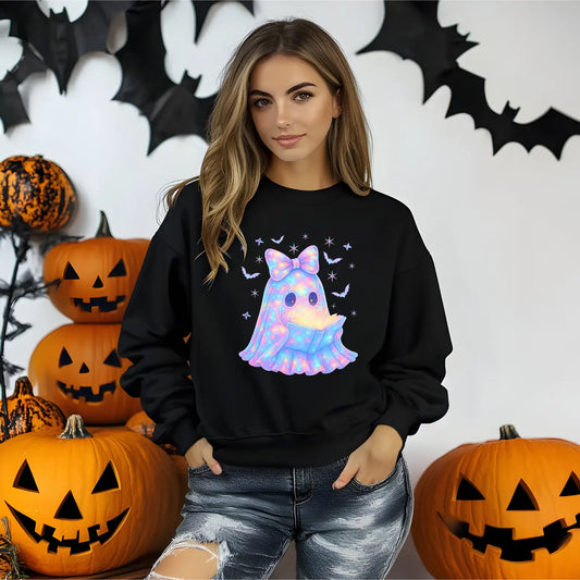 Rainbow Glow Ghost Sweatshirt - TBRaring