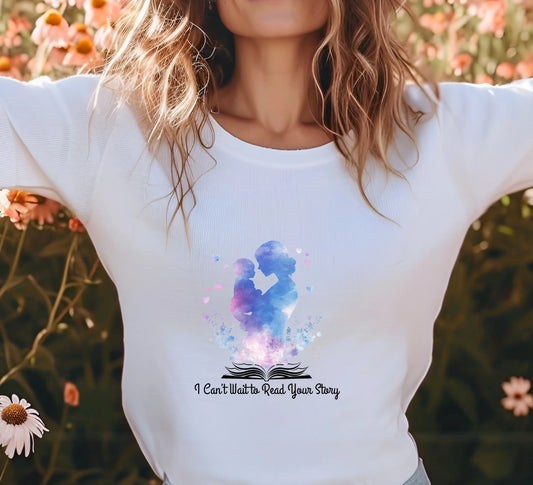 "I Can't Wait to Read Your Story" Women's Relaxed Bookishly T-Shirt - TBRaring