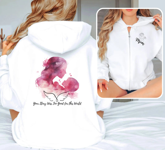 "Your Story Was too Good for This World" Bookishly Unisex heavy blend zip hoodie - TBRaring