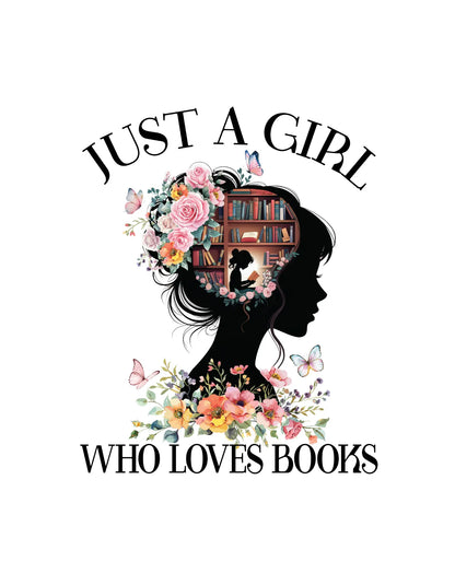 "Just A Girl Who Loves Books" Short - Sleeve Unisex T-Shirt Bookish Merch - TBRaring