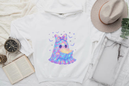 Rainbow Glow Ghost Hoodie