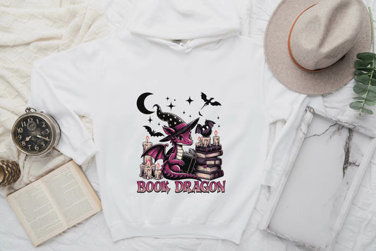 Halloween Book Dragon Hoodie