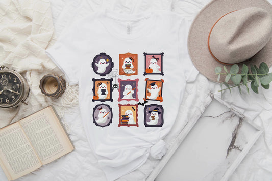 Ghost Teacher Picture Frame classic tee