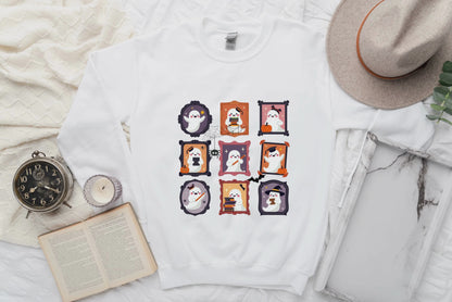 Ghost Teacher Picture Frame Sweatshirt