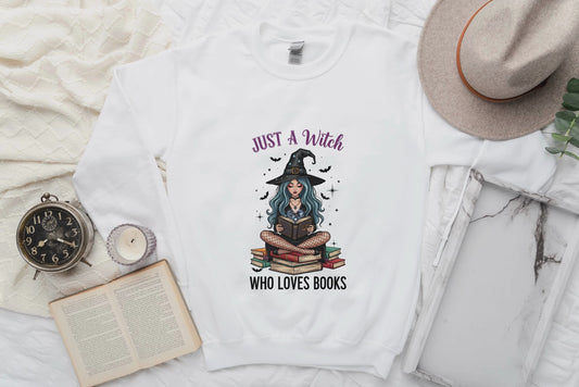 Just A Witch Who Loves Books Sweatshirt