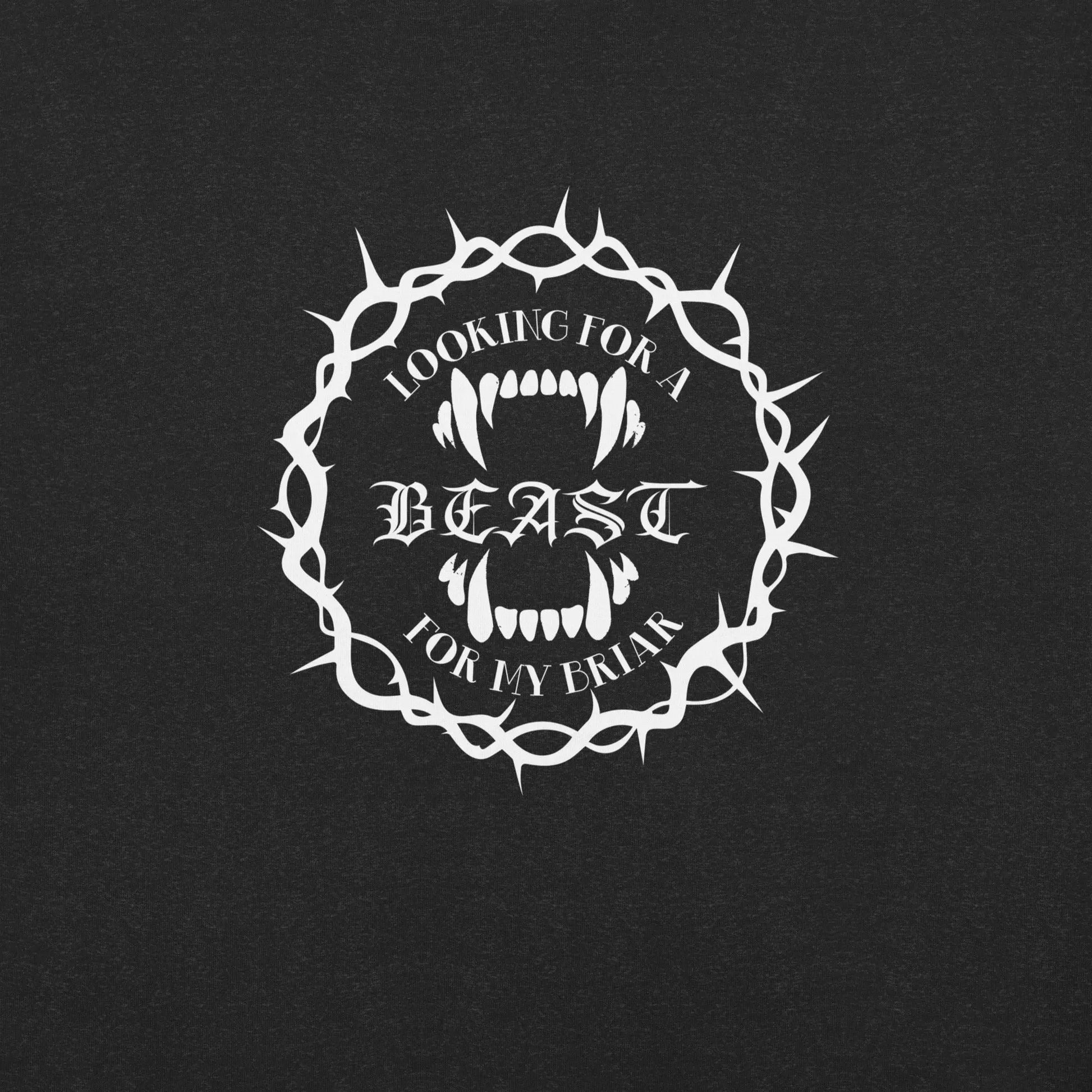 "Looking For A Beast For My Briar" Unisex t-shirt bookish merch - TBRaring