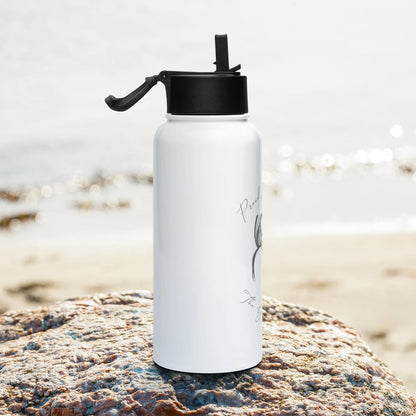 "Proud Member of the Good Girl Club" Stainless steel bookish merch water bottle with a straw lid - TBRaring