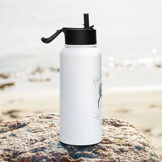 "Proud Member of the Good Girl Club" Stainless steel bookish merch water bottle with a straw lid - TBRaring