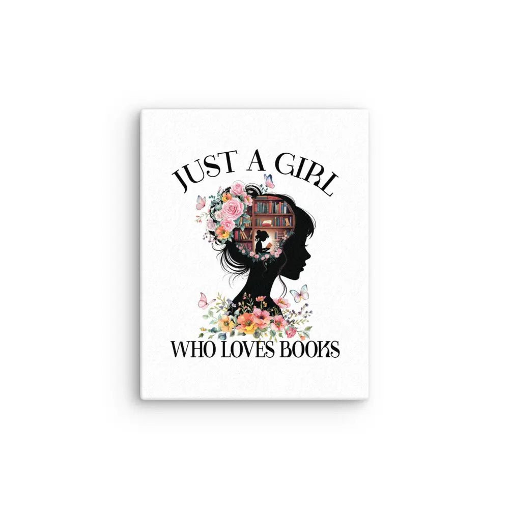 Just a Girl Who Loves Books Thin canvas - TBRaring