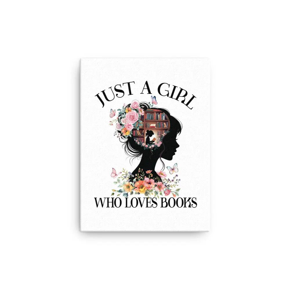 Just a Girl Who Loves Books Thin canvas - TBRaring
