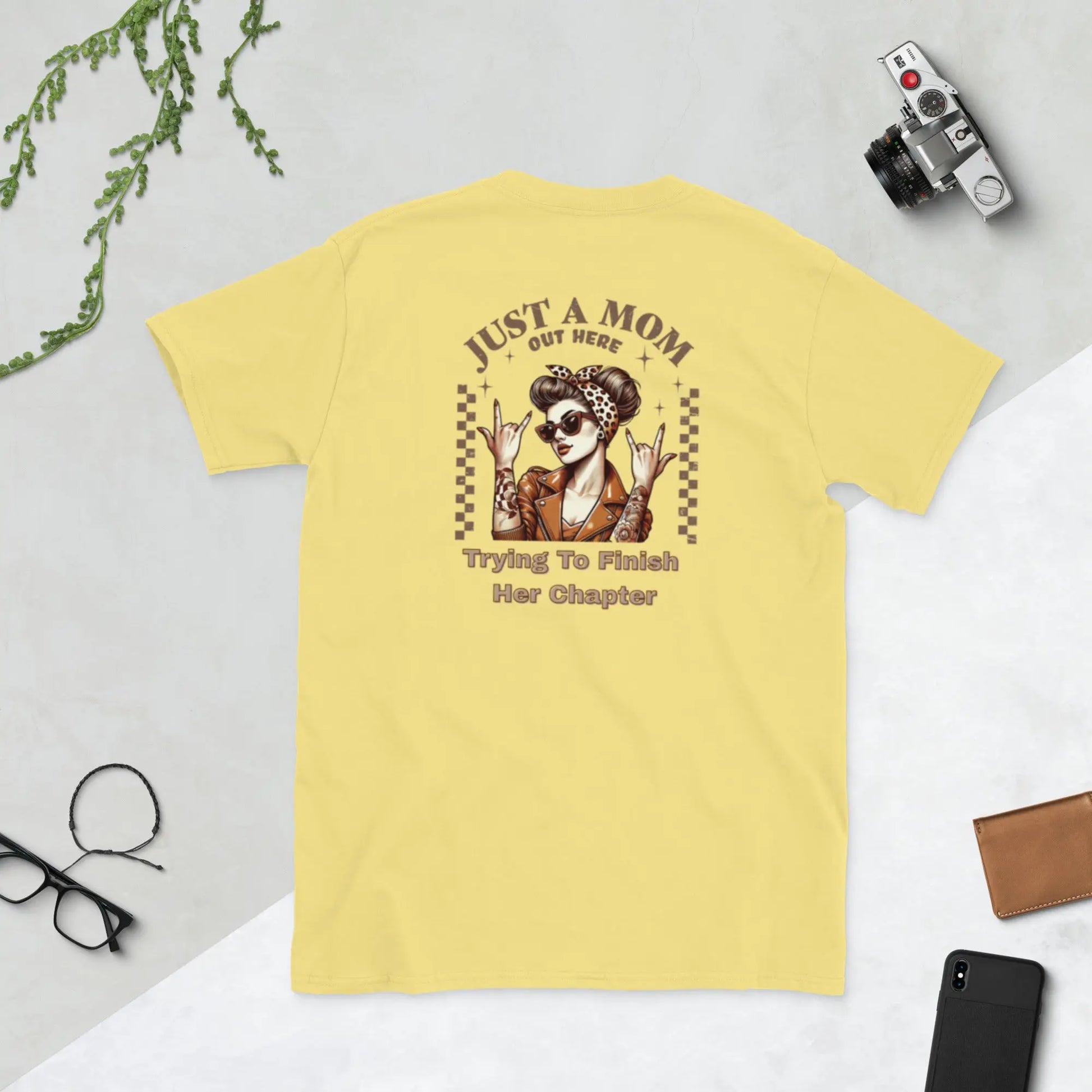 "Just a Mom Over Here Trying to Finish her Chapter" Short - Sleeve Unisex Bookishly T-Shirt - TBRaring