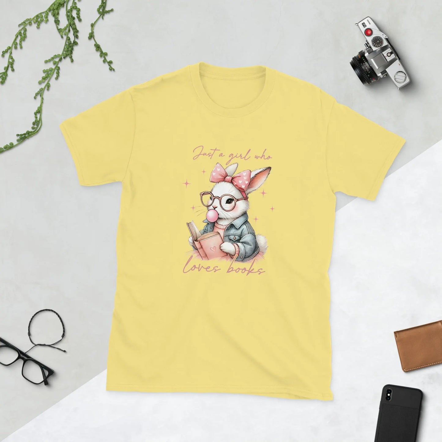 Bookish Shop "Just a Girl Who Loves Books" Short - Sleeve Unisex T-Shirt - TBRaring