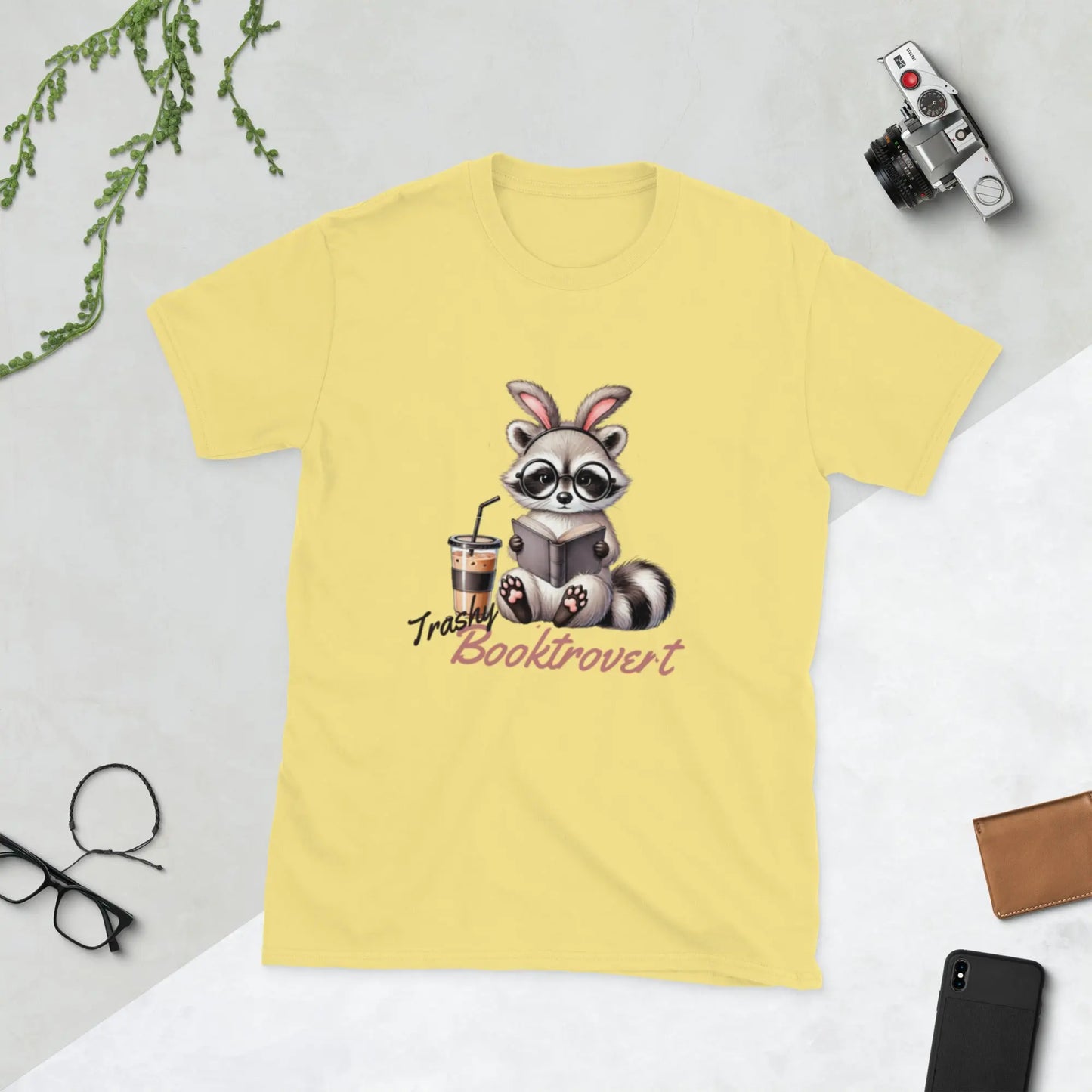"Trashy Booktrovert" Short - Sleeve Unisex T-Shirt bookish merch - TBRaring