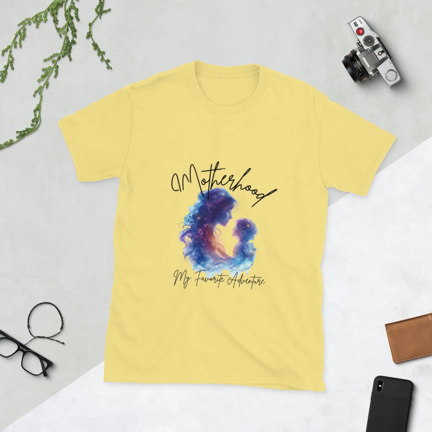 "Motherhood My Favorite Adventure" Short - Sleeve Unisex Bookishly T-Shirt - TBRaring