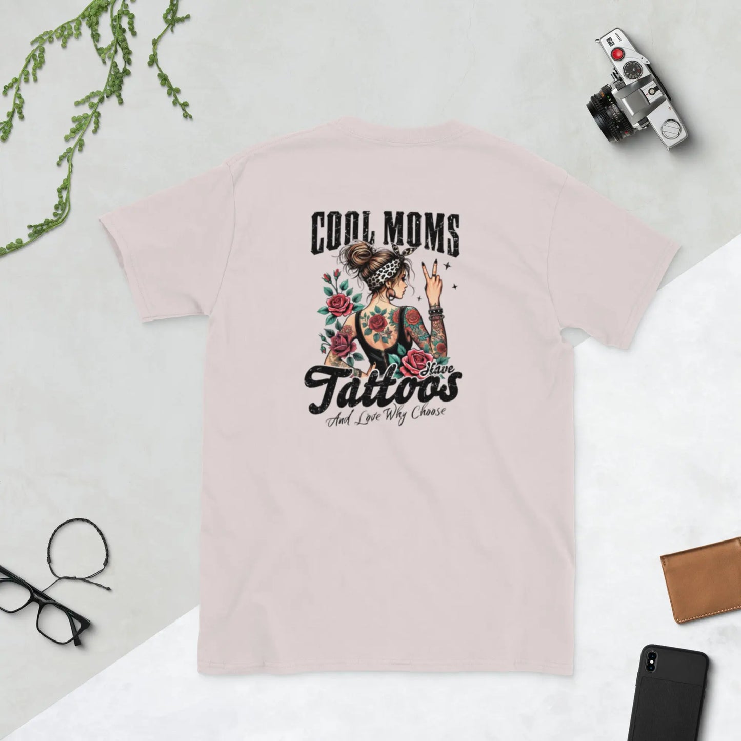 "Cool Moms Have Tattoos and Love Why Choose" Short - Sleeve Unisex Bookishly T-Shirt - TBRaring