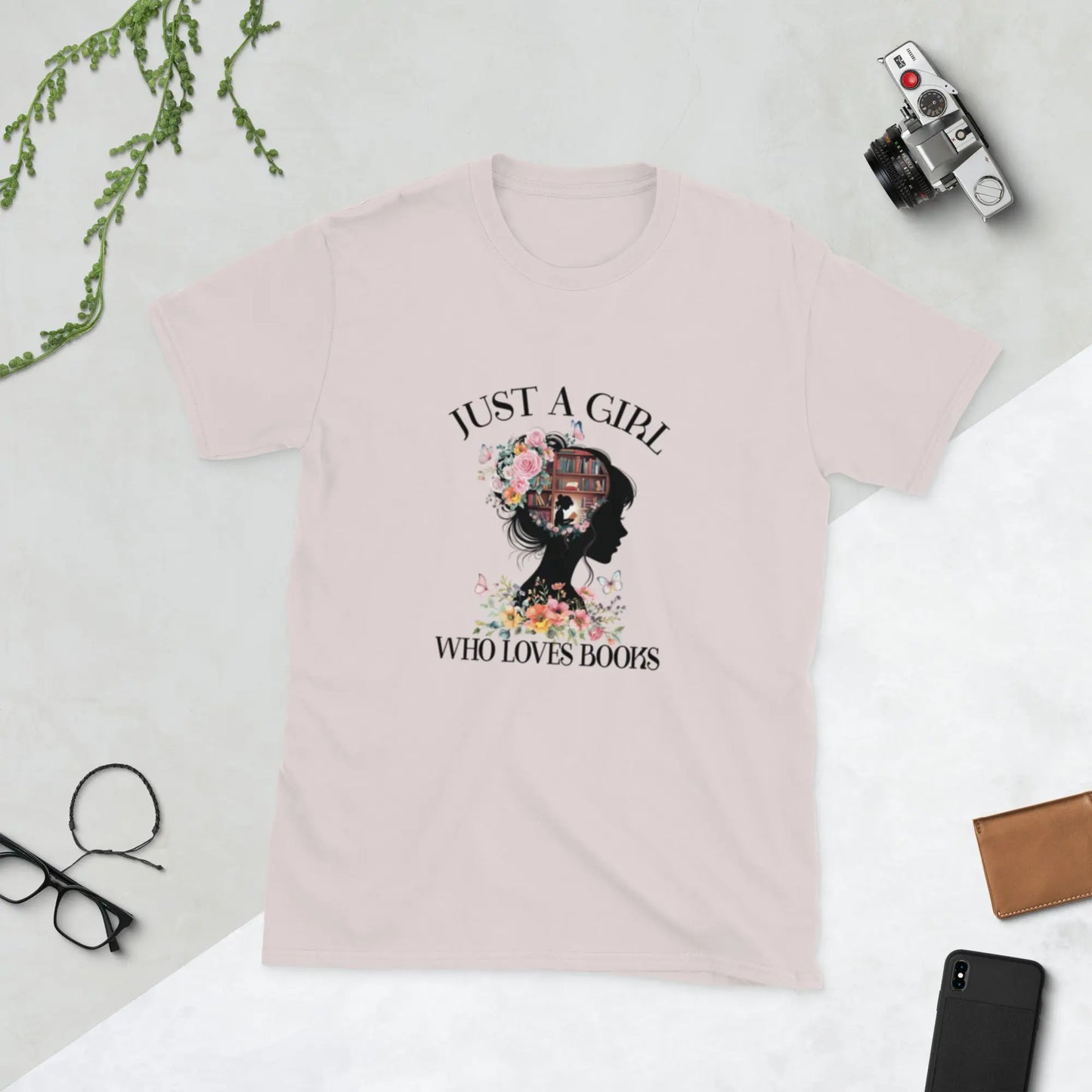 "Just A Girl Who Loves Books" Short - Sleeve Unisex T-Shirt Bookish Merch - TBRaring