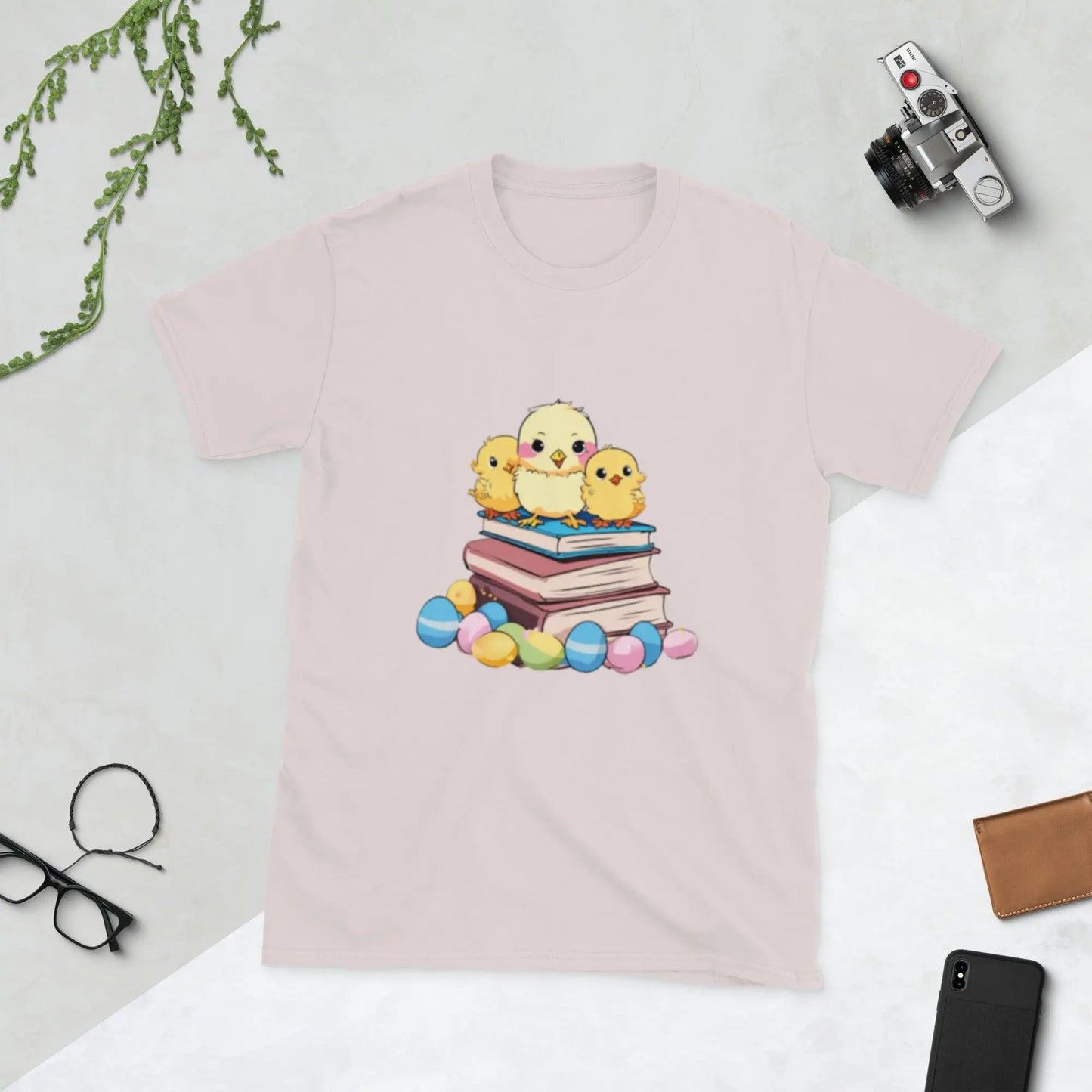 3 Chicks on Books Short - Sleeve Unisex T-Shirt - TBRaring