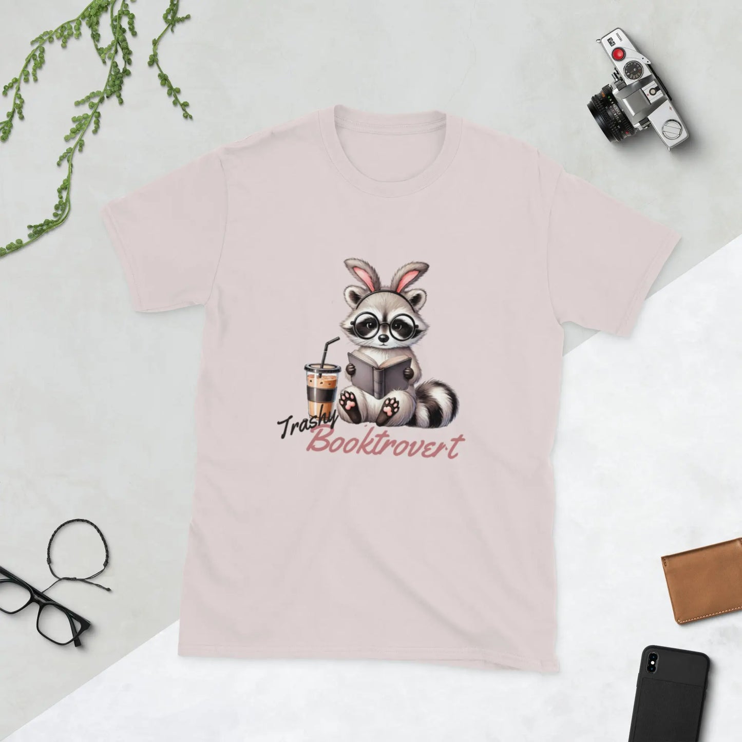 "Trashy Booktrovert" Short - Sleeve Unisex T-Shirt bookish merch - TBRaring