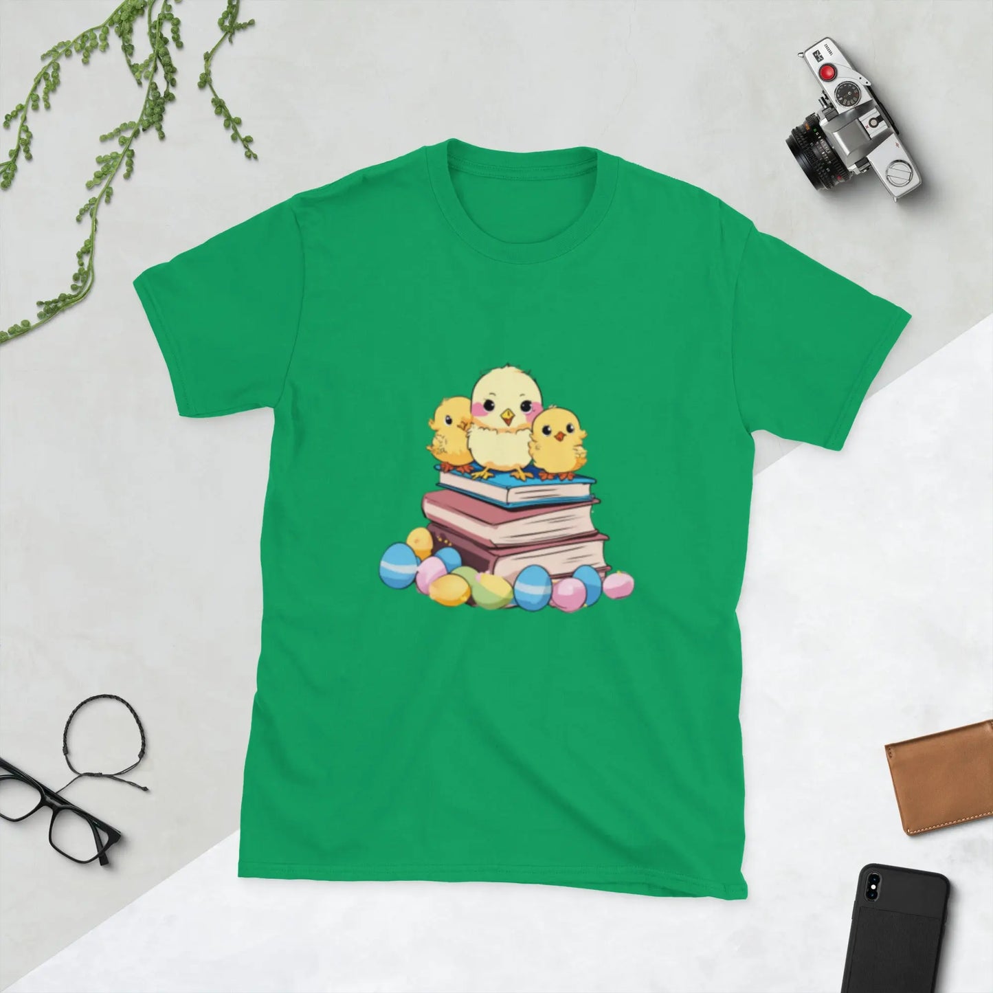 3 Chicks on Books Short - Sleeve Unisex T-Shirt - TBRaring