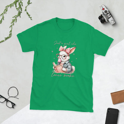 Bookish Shop "Just a Girl Who Loves Books" Short - Sleeve Unisex T-Shirt - TBRaring