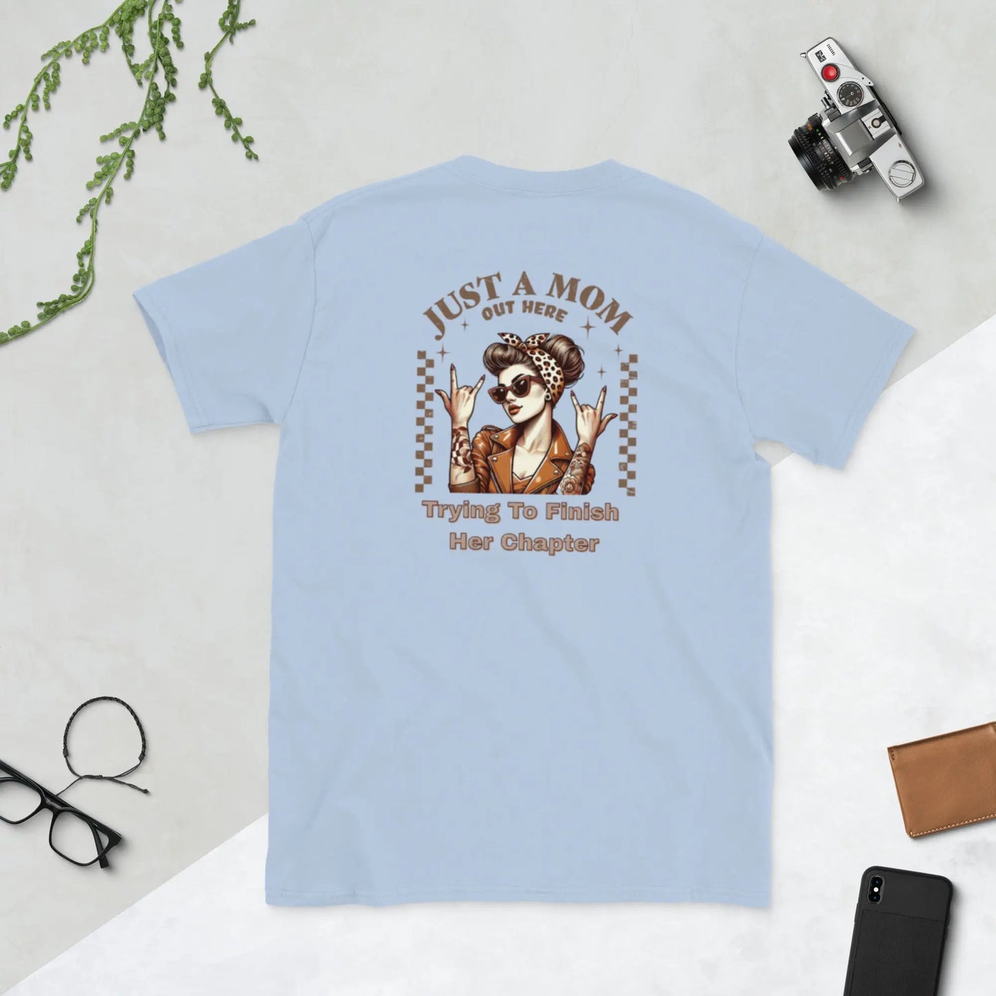"Just a Mom Over Here Trying to Finish her Chapter" Short - Sleeve Unisex Bookishly T-Shirt - TBRaring