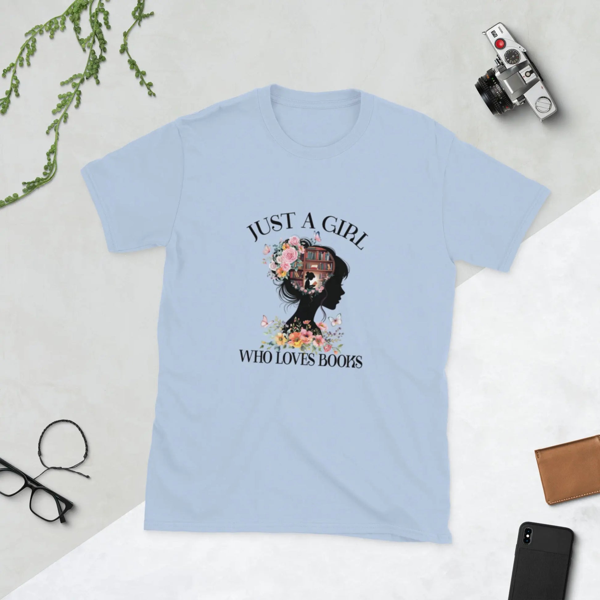 "Just A Girl Who Loves Books" Short - Sleeve Unisex T-Shirt Bookish Merch - TBRaring