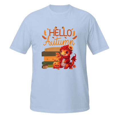 Hello Autumn Book Dragon Short - Sleeve Unisex T-Shirt - TBRaring