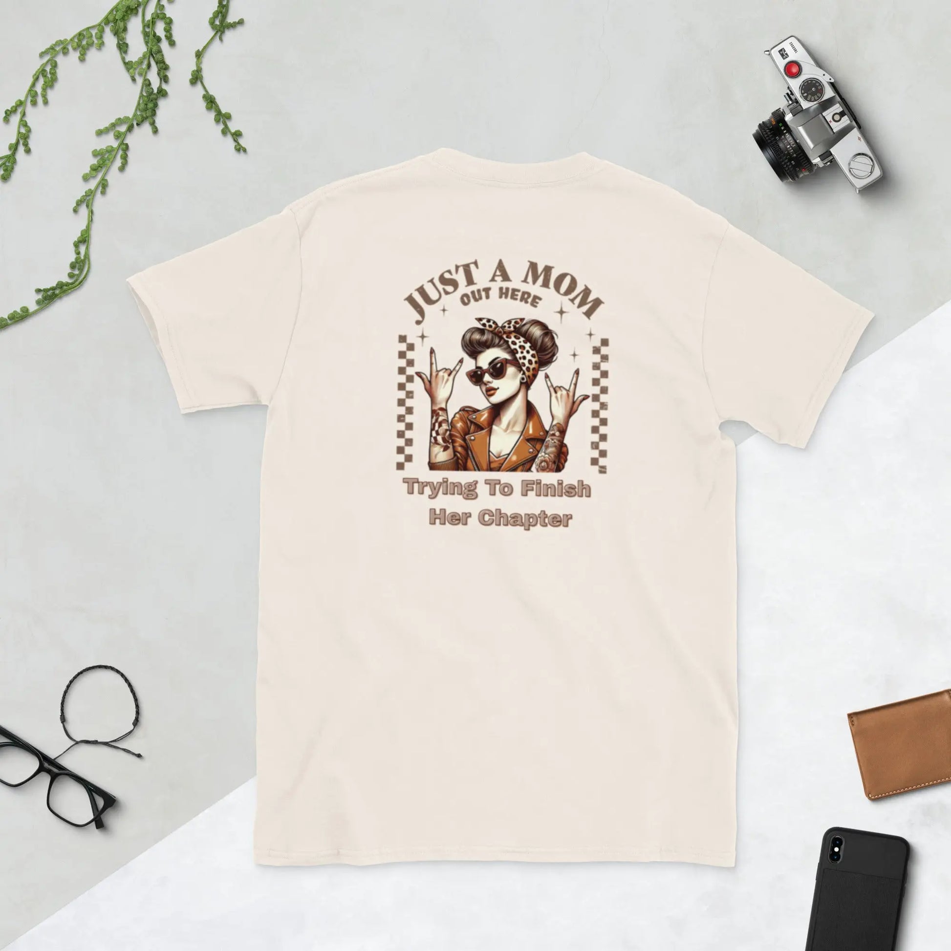 "Just a Mom Over Here Trying to Finish her Chapter" Short - Sleeve Unisex Bookishly T-Shirt - TBRaring
