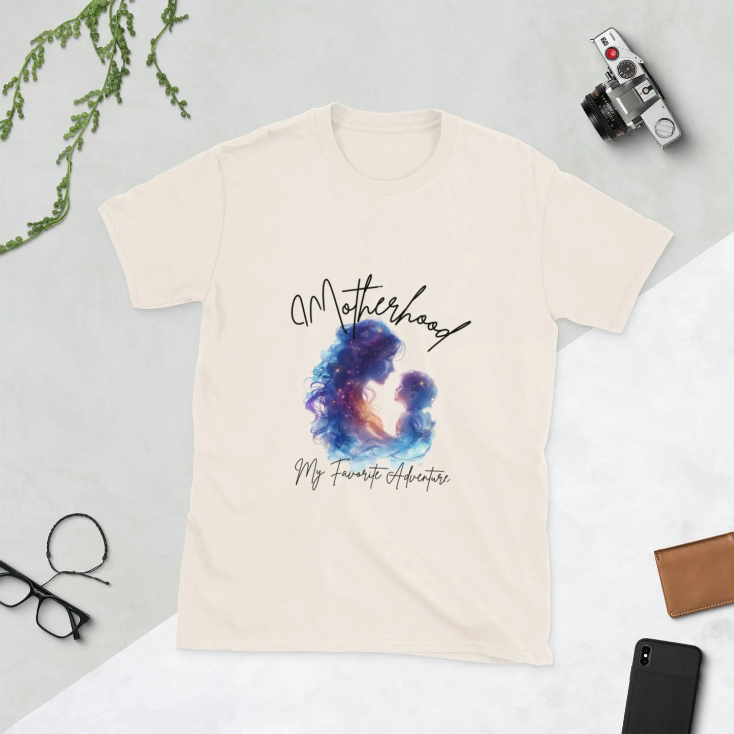 "Motherhood My Favorite Adventure" Short - Sleeve Unisex Bookishly T-Shirt - TBRaring