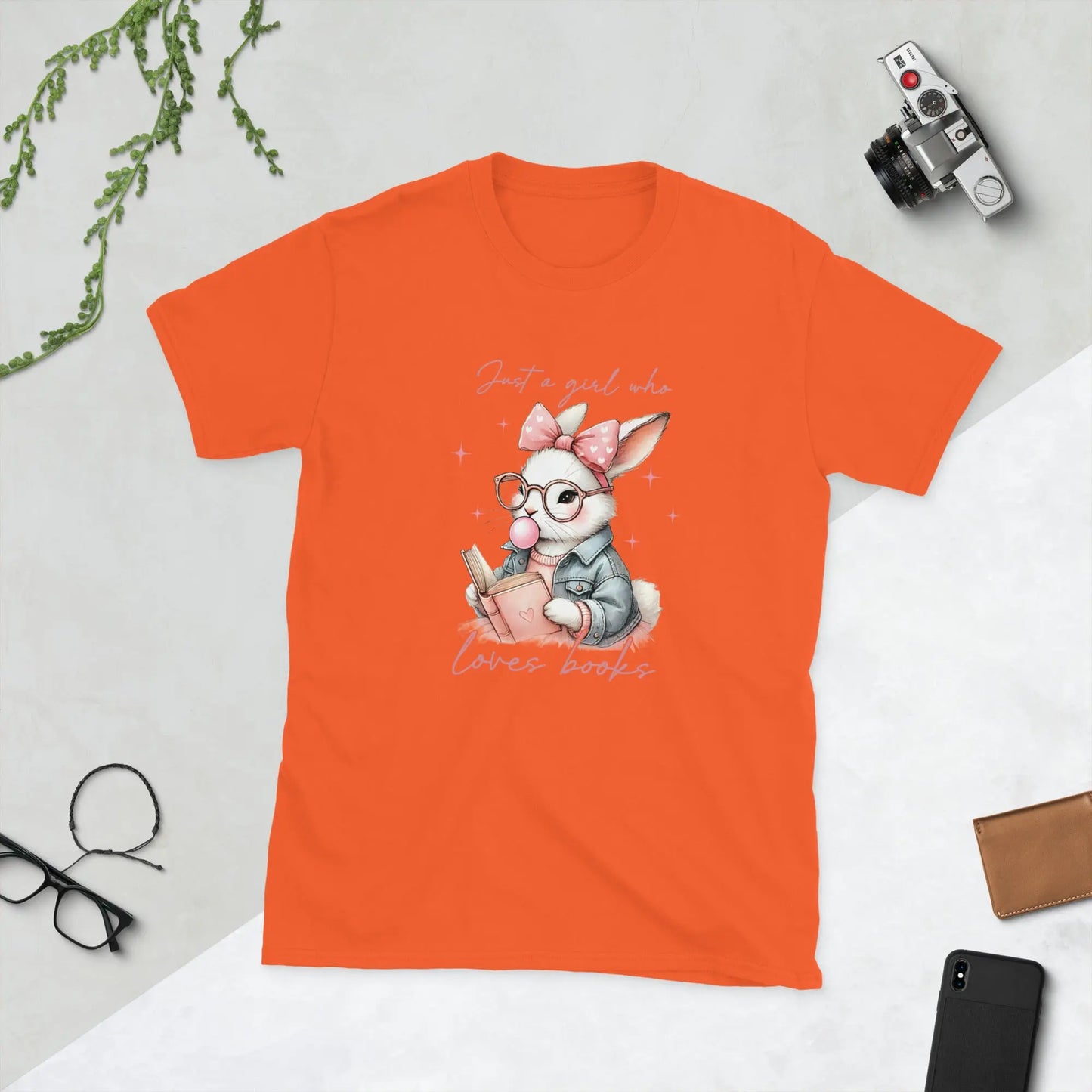 Bookish Shop "Just a Girl Who Loves Books" Short - Sleeve Unisex T-Shirt - TBRaring