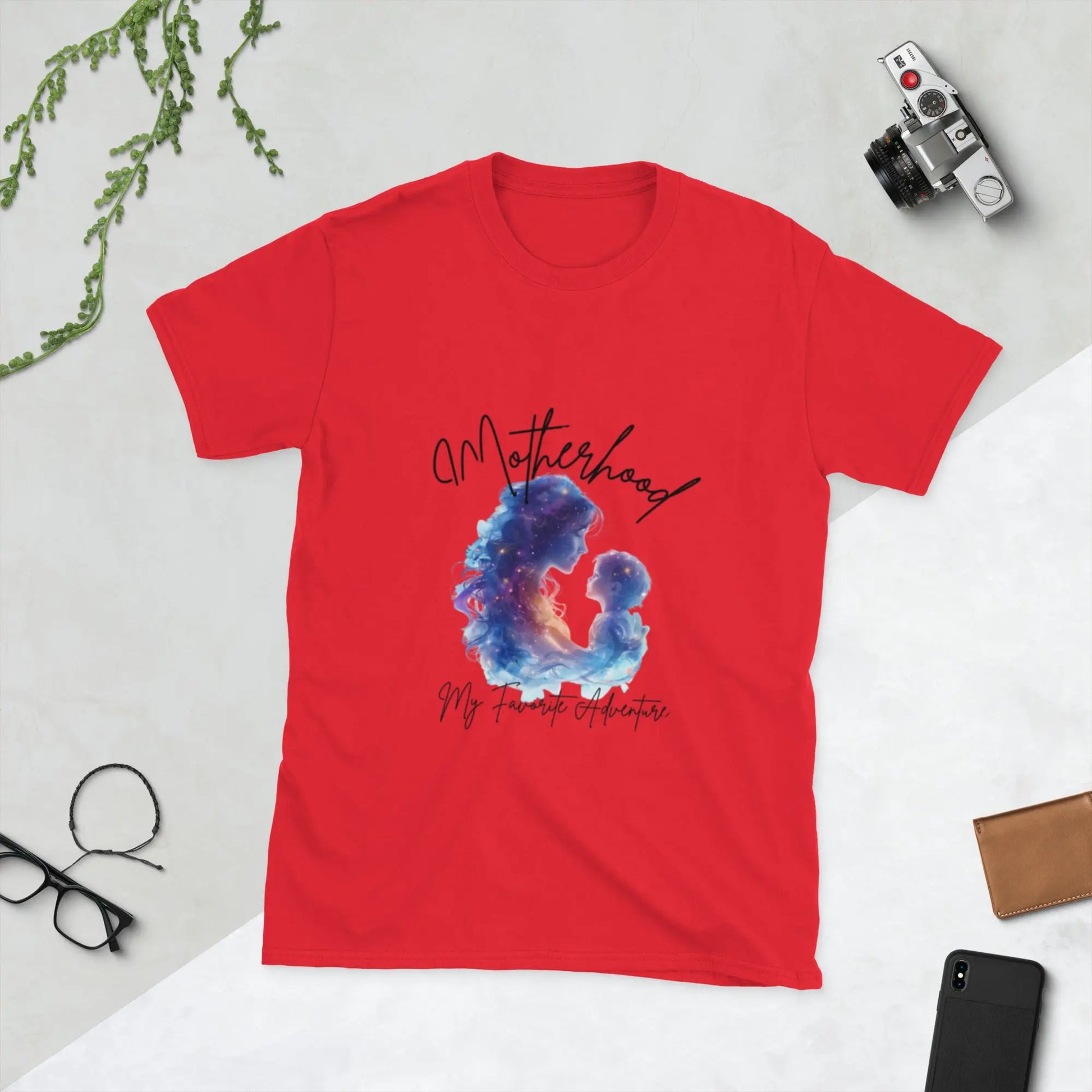 "Motherhood My Favorite Adventure" Short - Sleeve Unisex Bookishly T-Shirt - TBRaring