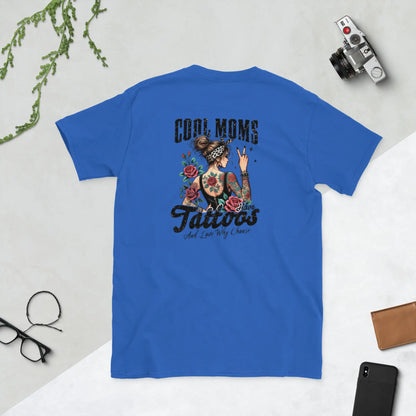 "Cool Moms Have Tattoos and Love Why Choose" Short - Sleeve Unisex Bookishly T-Shirt - TBRaring
