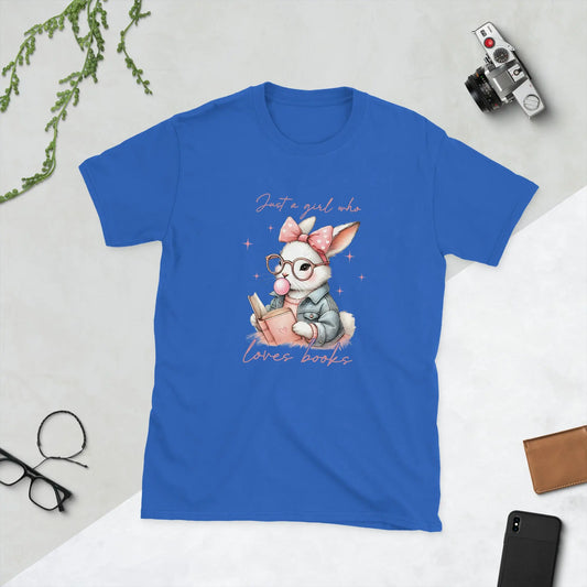 Bookish Shop "Just a Girl Who Loves Books" Short - Sleeve Unisex T-Shirt - TBRaring