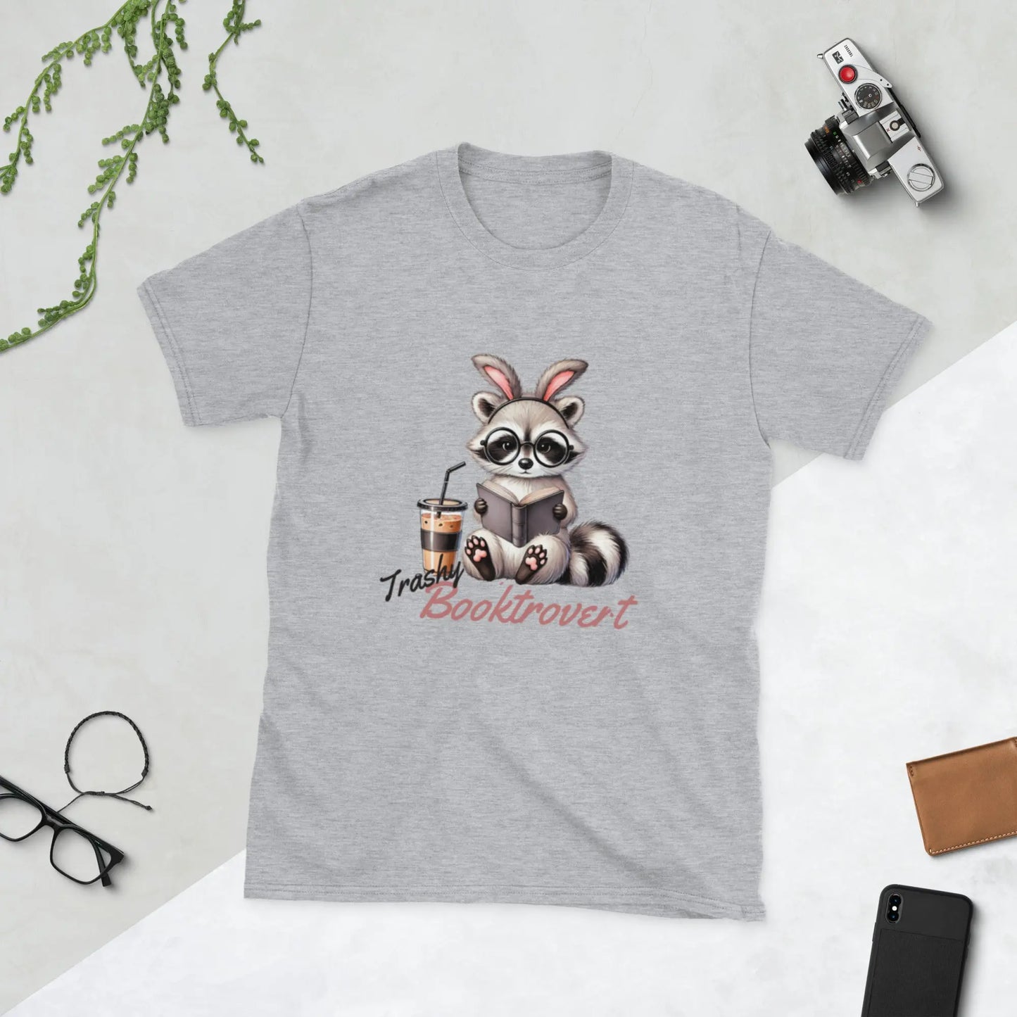 "Trashy Booktrovert" Short - Sleeve Unisex T-Shirt bookish merch - TBRaring