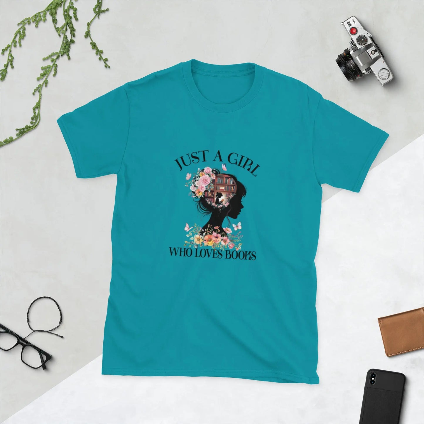 "Just A Girl Who Loves Books" Short - Sleeve Unisex T-Shirt Bookish Merch - TBRaring
