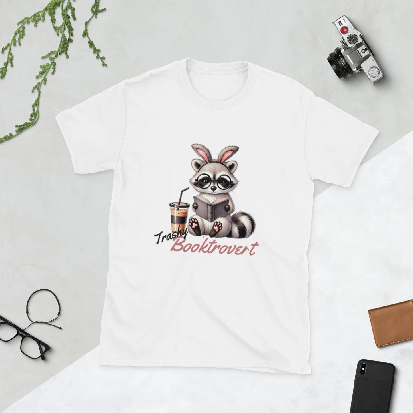 "Trashy Booktrovert" Short - Sleeve Unisex T-Shirt bookish merch - TBRaring