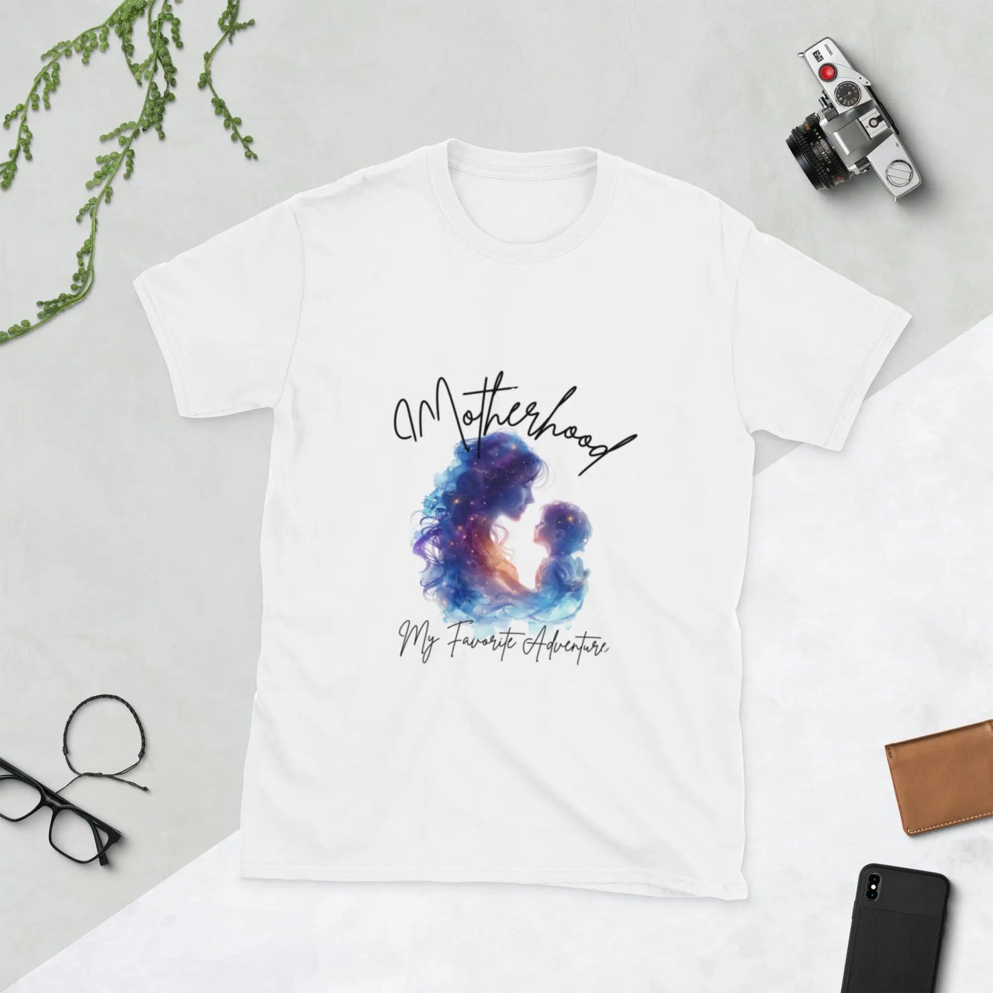 "Motherhood My Favorite Adventure" Short - Sleeve Unisex Bookishly T-Shirt - TBRaring