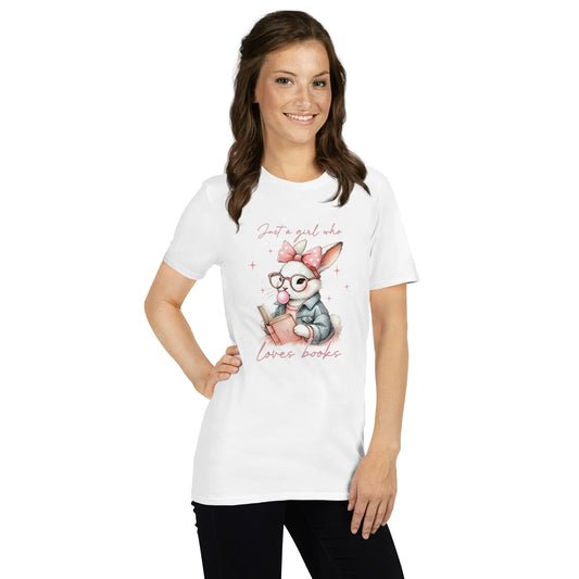 Bookish Shop "Just a Girl Who Loves Books" Short - Sleeve Unisex T-Shirt - TBRaring