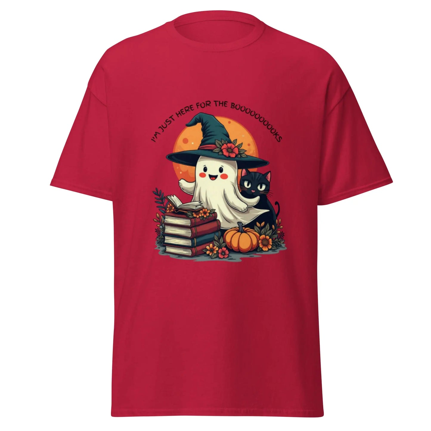 I'm Just Here For The Booooooooooooks Ghost classic tee - TBRaring