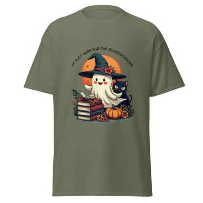 I'm Just Here For The Booooooooooooks Ghost classic tee - TBRaring