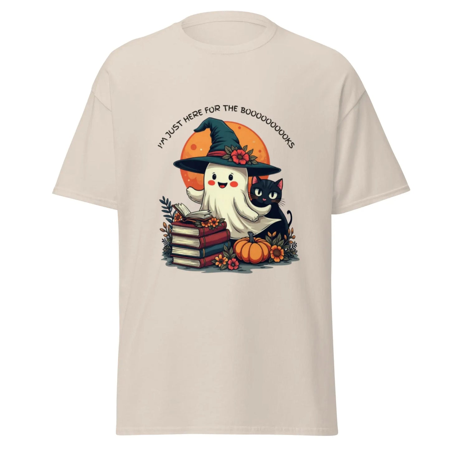 I'm Just Here For The Booooooooooooks Ghost classic tee - TBRaring