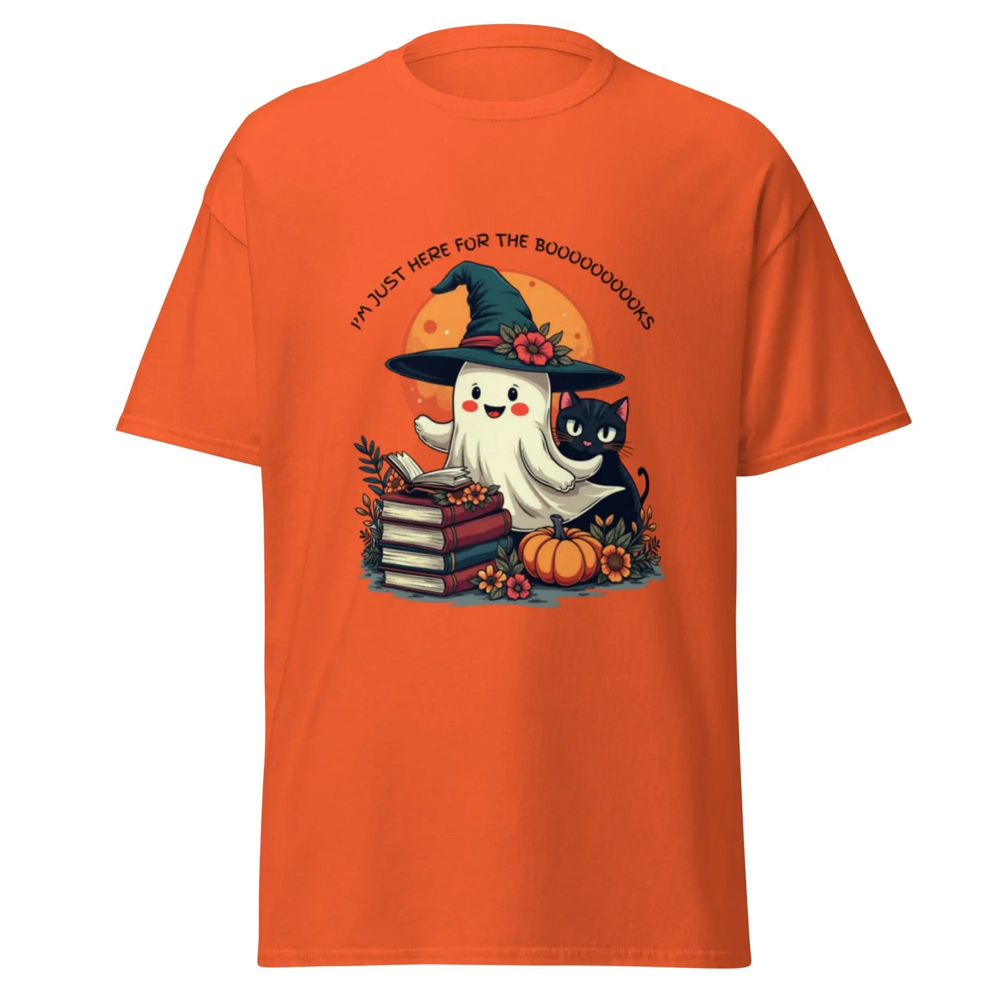 I'm Just Here For The Booooooooooooks Ghost classic tee - TBRaring