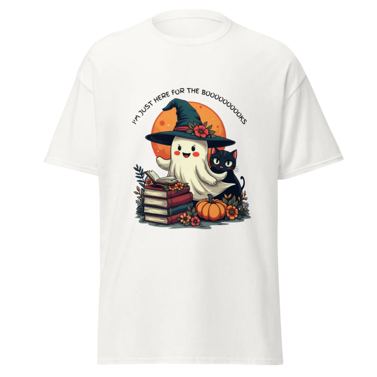 I'm Just Here For The Booooooooooooks Ghost classic tee - TBRaring
