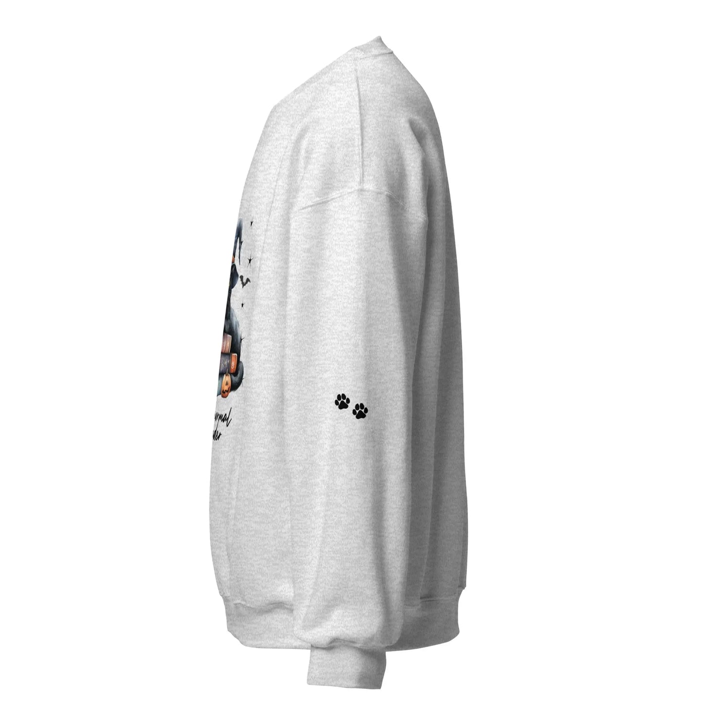 Purranormal Reads Sweatshirt With Paws On Sleeves - TBRaring