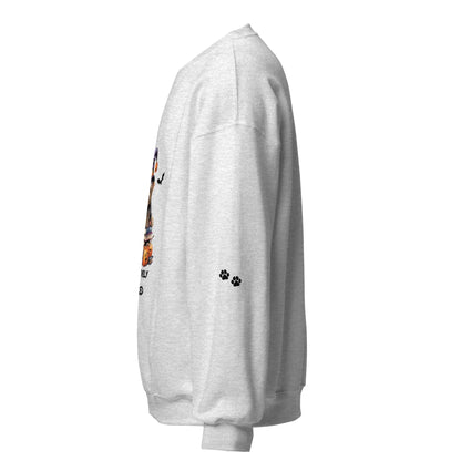 Pawsitively Booked Sweatshirt With Paws On Sleeves - TBRaring