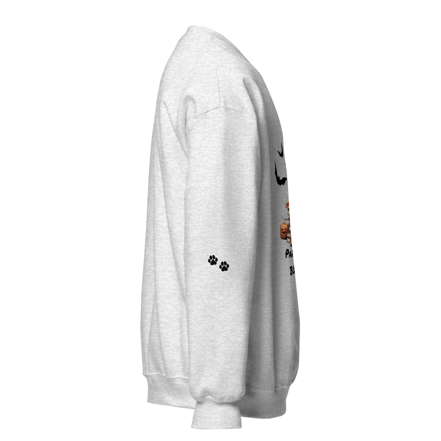 Pawsitively Booked Sweatshirt With Paws On Sleeves - TBRaring